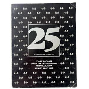 Vintage Sports Pub Knoxville Nationals Sprint Car Auto Race Program August 1985